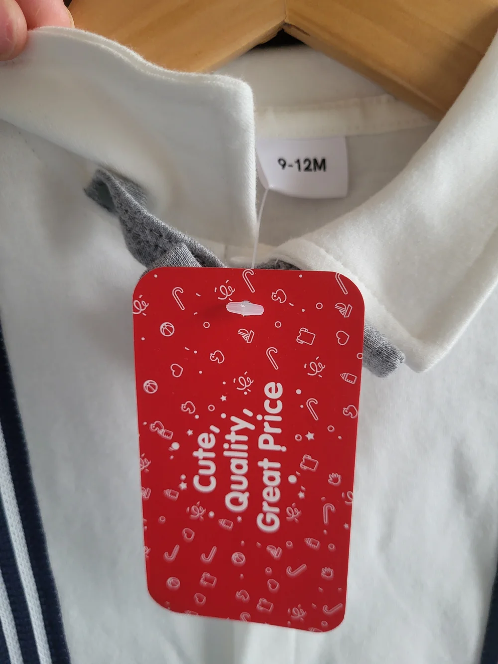 Baby Boy Dressy One Piece With Bow Tie NWT